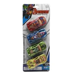 JUGUETE CARRO SET X 4 AVENGERS