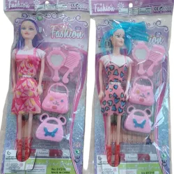 JUGUETE MUÑECA CON CARTERAS FASHION