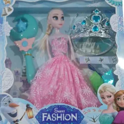 JUGUETE MUÑECA FASHION CON CORONA Y MARUGA