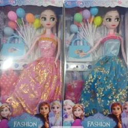JUGUETE MUÑECA FASHION CON GLOBO Y CARTERA