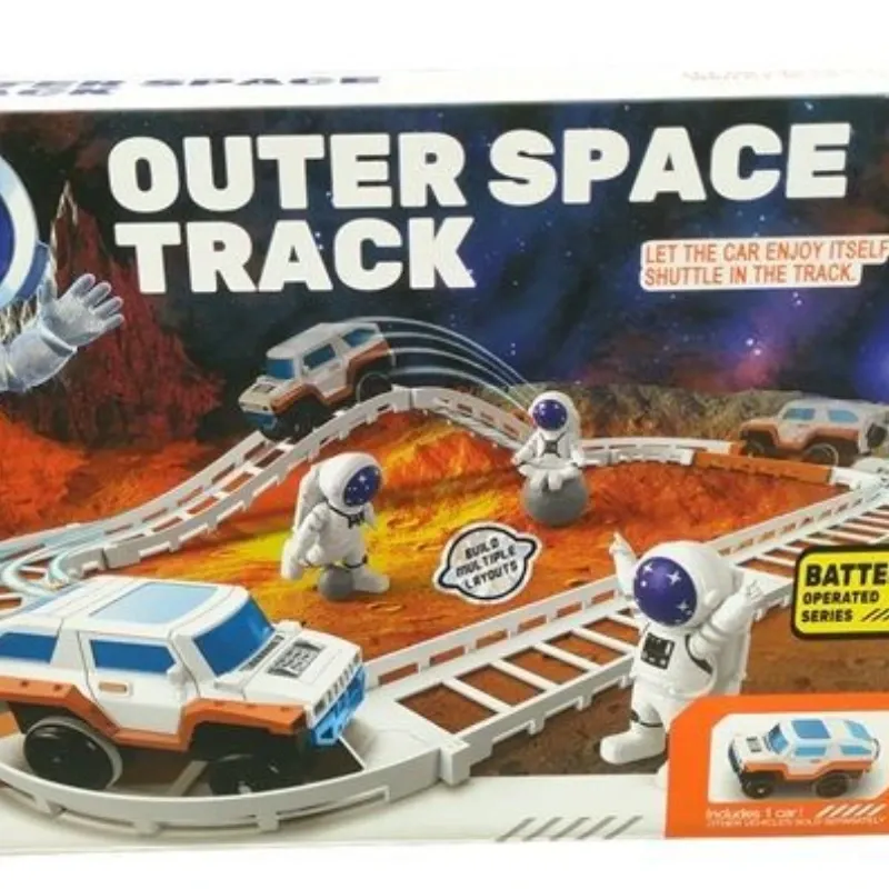 JUGUETE PISTA CARRO ESPACIAL EXTERIOR ASTRONAUTA