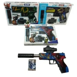 JUGUETE PISTOLA AVENGERS + ACCESORIO