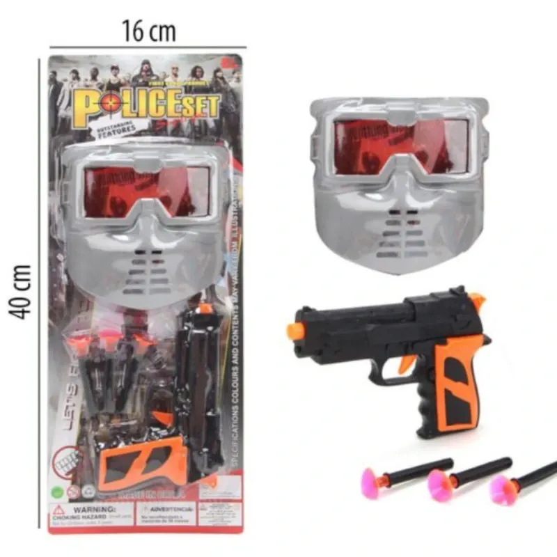 JUGUETE PISTOLA CON CARETA POWER