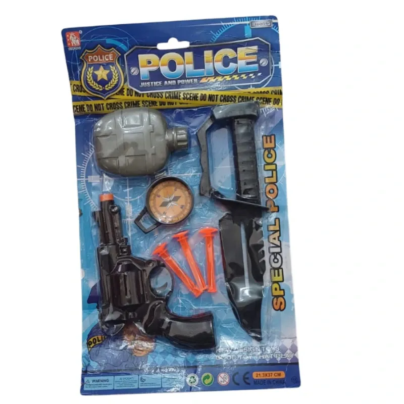 JUGUETE PISTOLA MAS CUCHILLO POLICE