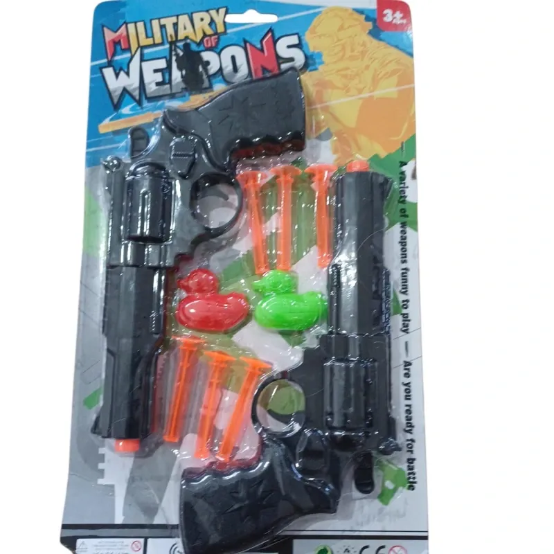 JUGUETE PISTOLA X 2 Y PATO MILITARY WEA PONS