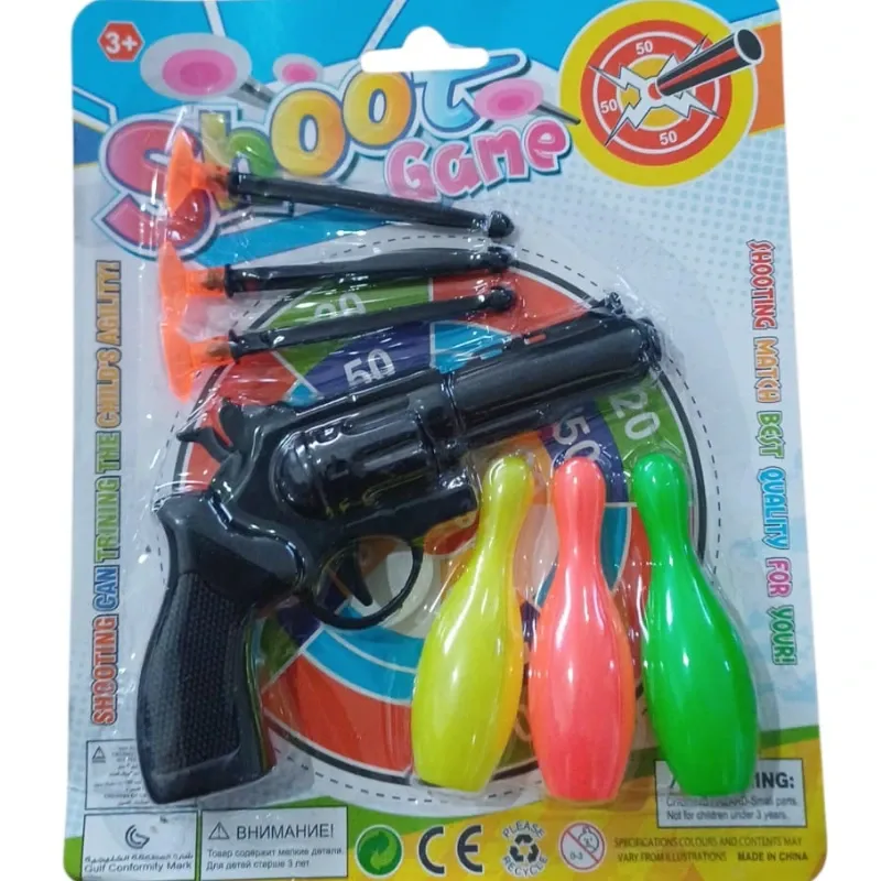 JUGUETE PISTOLA Y BOLOS