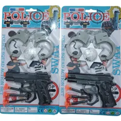 JUGUETE PISTOLA Y ESPOSA POLICE