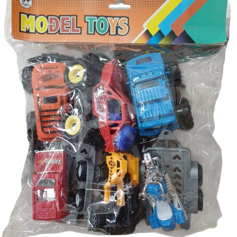 JUGUETE SET 3 CARROS CON REMOLQUE MODEL TOYS