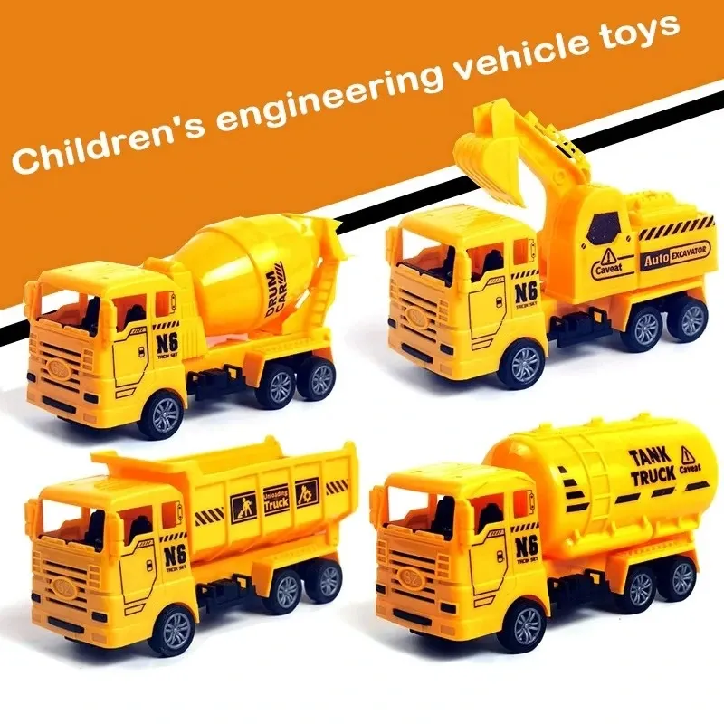 JUGUETE SET 4 CARROS CONSTRUCCION ENGINEERING