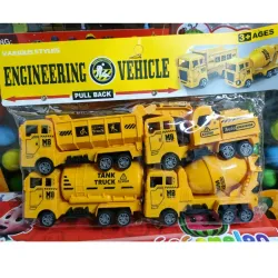 JUGUETE SET 4 CARROS CONSTRUCCION ENGINEERING