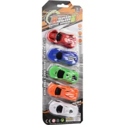 JUGUETE SET 5 CARROS RACIWG