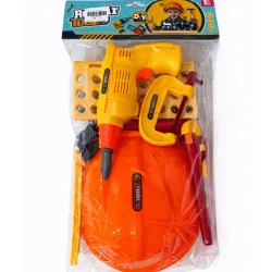 JUGUETE SET CASCO Y TALADRO REPAIR TOOL