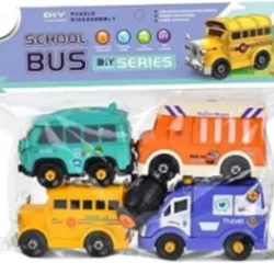 JUGUETE SET DE 4 CARROS DIDACTICOS