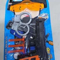 JUGUETE SET PISTOLA GAFAS ESPOSA SWAT