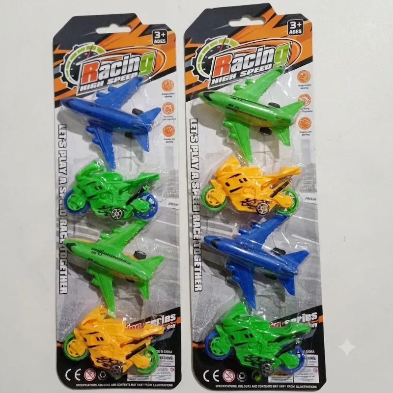 JUGUETE SET X 4 MOTO Y AVION