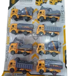 JUGUETE SET X 8 CAMIONES TRUCK
