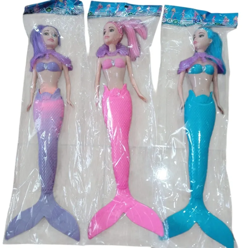 JUGUETE SIRENA COLOR PASTEL CON LUZ FUNDA