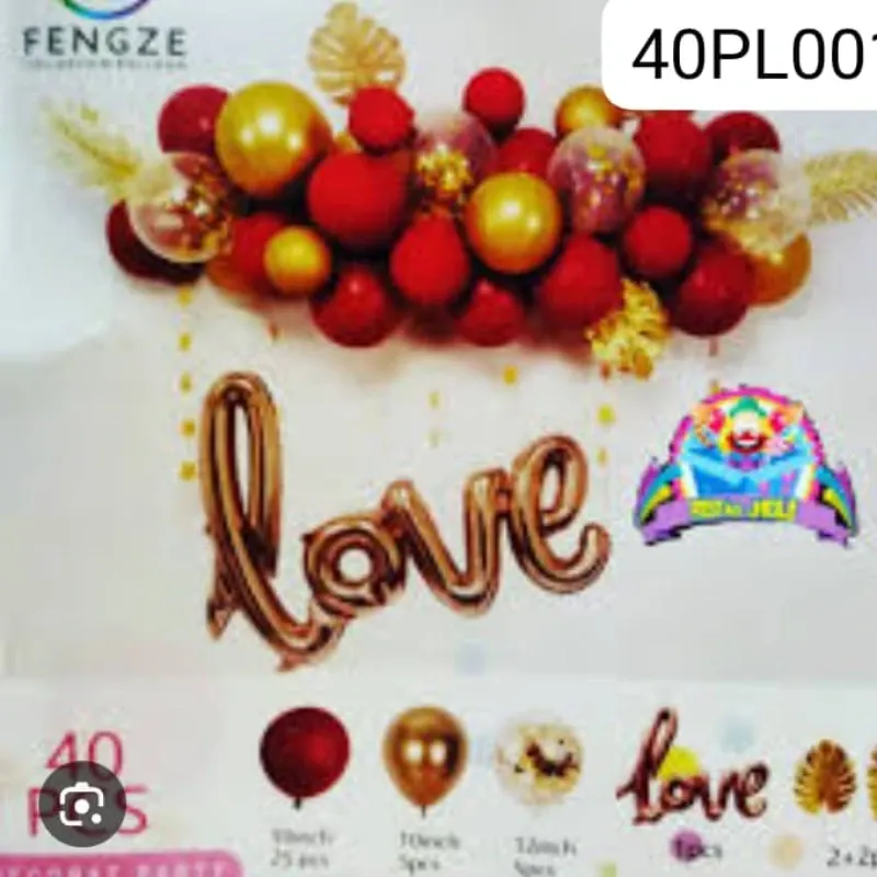 SET 40 PZAS LOVE