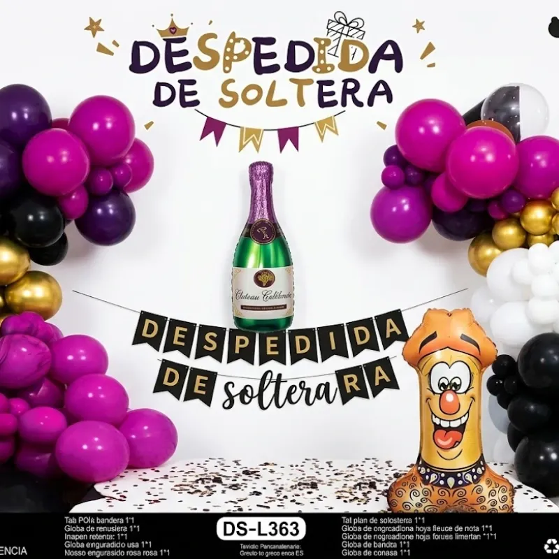 SET GLOBO 35 PZAS DESPEDIDA DE SOLTERA