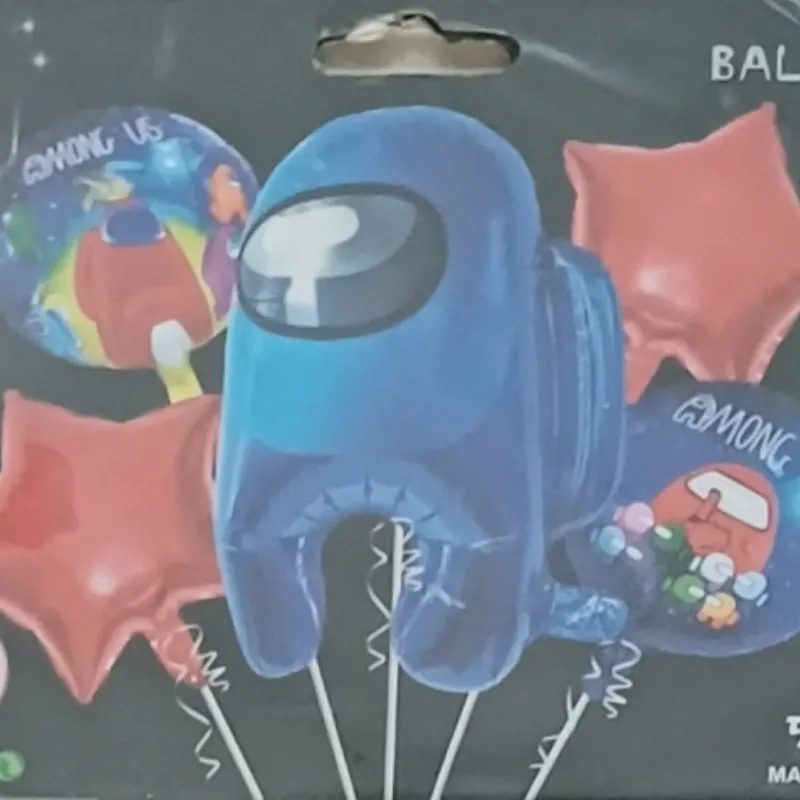 SET GLOBO 5 PZAS AMONG US 5M