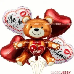 SET GLOBO 5 PZAS AMOR 5M