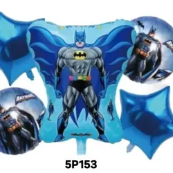 Set Globo 5 Pzas Avengers Batman 5M