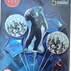SET GLOBO 5 PZAS AVENGERS HULK 5M