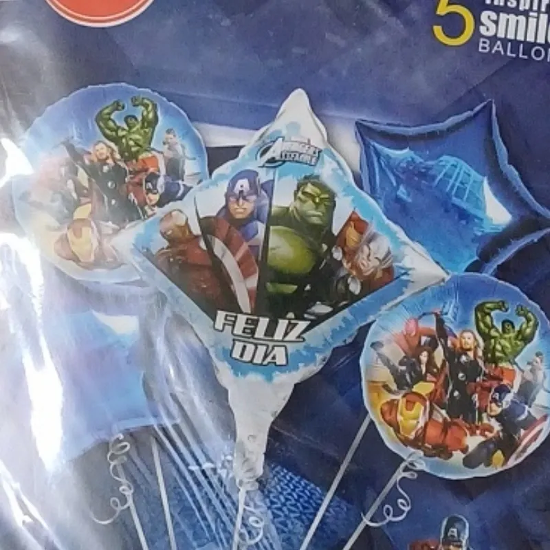 SET GLOBO 5 PZAS AVENGERS VENGADORES 5M