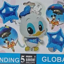 SET GLOBO 5 PZAS BABY DONALD 5M