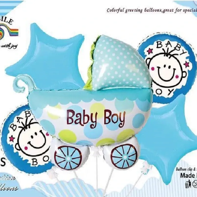Set Globo 5 Pzas Baby Shower 5M