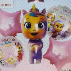 SET GLOBO 5 PZAS BEBE CRY BABIES 5M