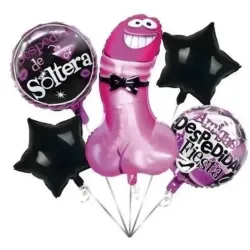 SET GLOBO 5 PZAS DESPEDIDA DE SOLTERA