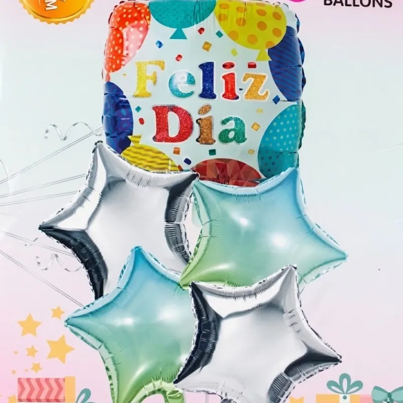 SET GLOBO 5 PZAS FELIZ DIA