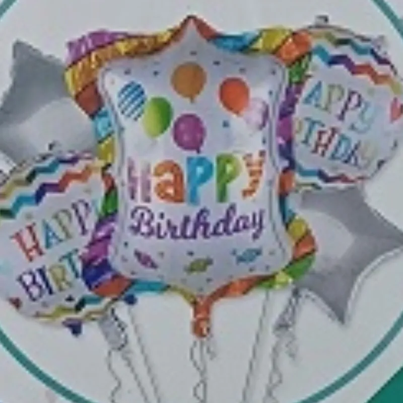 SET GLOBO 5 PZAS HBD FIESTA 5M