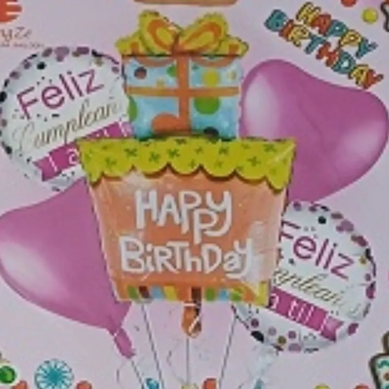 SET GLOBO 5 PZAS HBD FIESTA 5M
