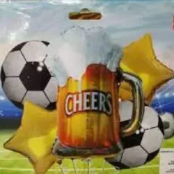 SET GLOBO 5 PZAS JARRA CERVEZA 5M