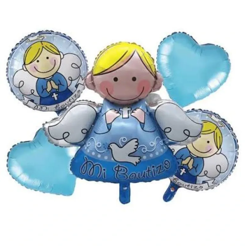 SET GLOBO 5 PZAS MI BAUTIZO 5M