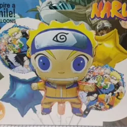 SET GLOBO 5 PZAS NARUTO 5M
