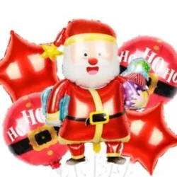 SET GLOBO 5 PZAS NAVIDAD 5M