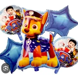 Set Globo 5 Pzas Paw Patrol Policia 5M