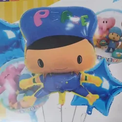 SET GLOBO 5 PZAS POCOYO 5M