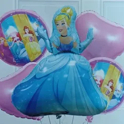 SET GLOBO 5 PZAS PRINCESA CENICIENTA 5M