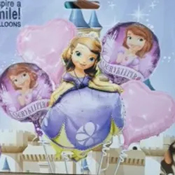SET GLOBO 5 PZAS PRINCESA SOFIA 5M