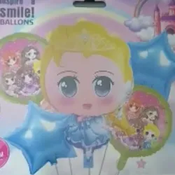 SET GLOBO 5 PZAS PRINCESITA 5M