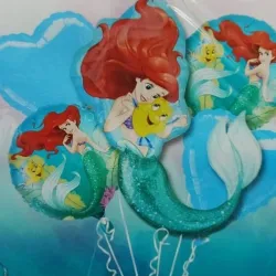 SET GLOBO 5 PZAS SIRENA ARIEL 5M
