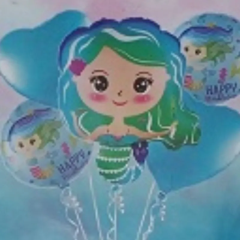 SET GLOBO 5 PZAS SIRENITA 5M