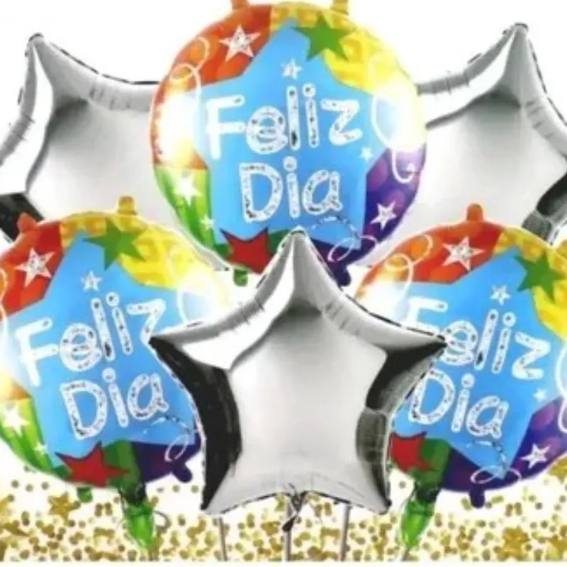 SET GLOBO 6 PZAS FELIZ DIA