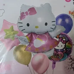 SET GLOBO 6 PZAS HELLO KITTY 3M3L