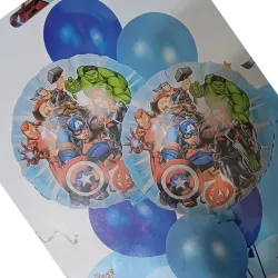 SET GLOBO 7 PZAS AVENGERS 2M5L