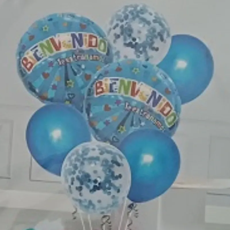 SET GLOBO 7 PZAS BIENVENIDO 2M5L
